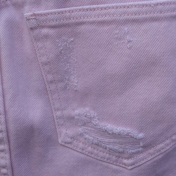 PacSun Women's Pale Pink Distressed Mini Skirt - 24 (XS-XXS) - See Measurements - Picture 9 of 15